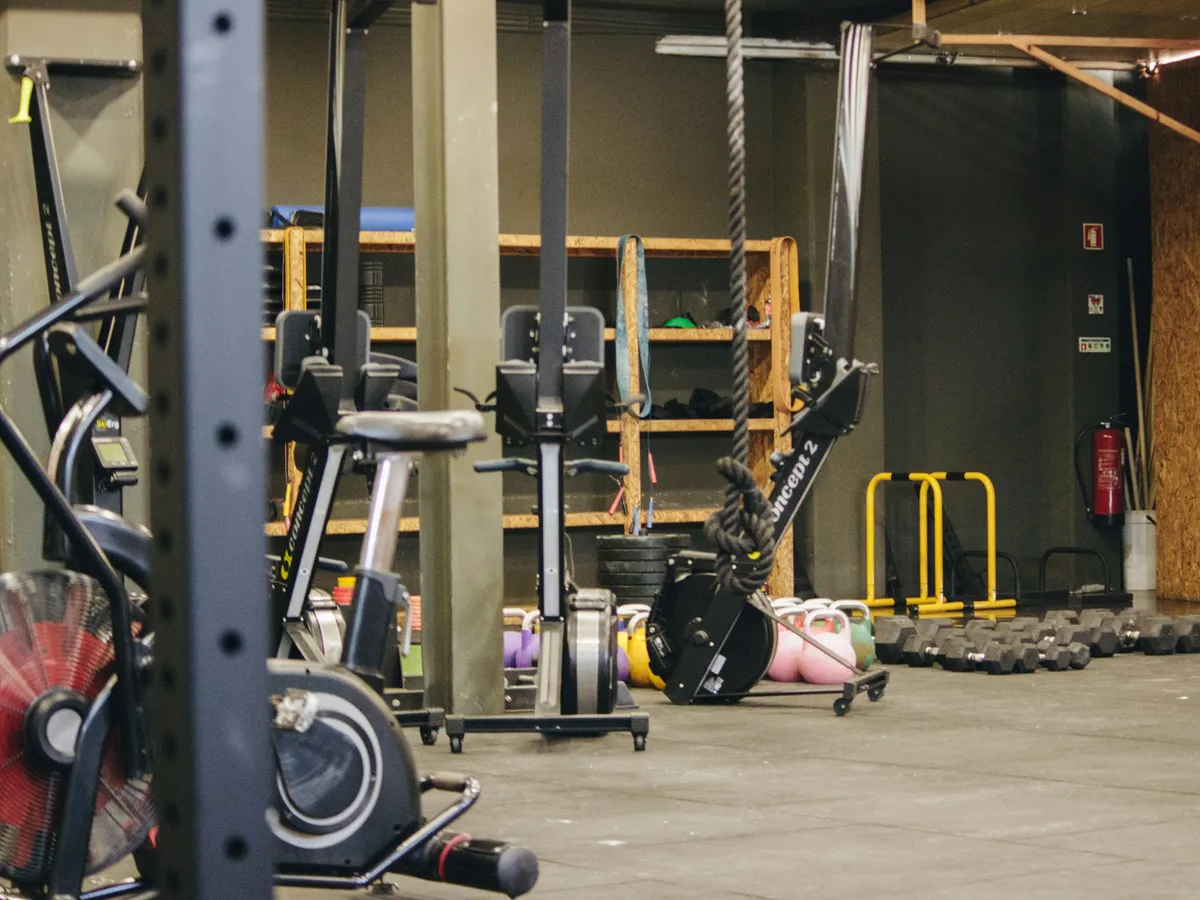 HYROXのトレーニングができるスタジオの様子